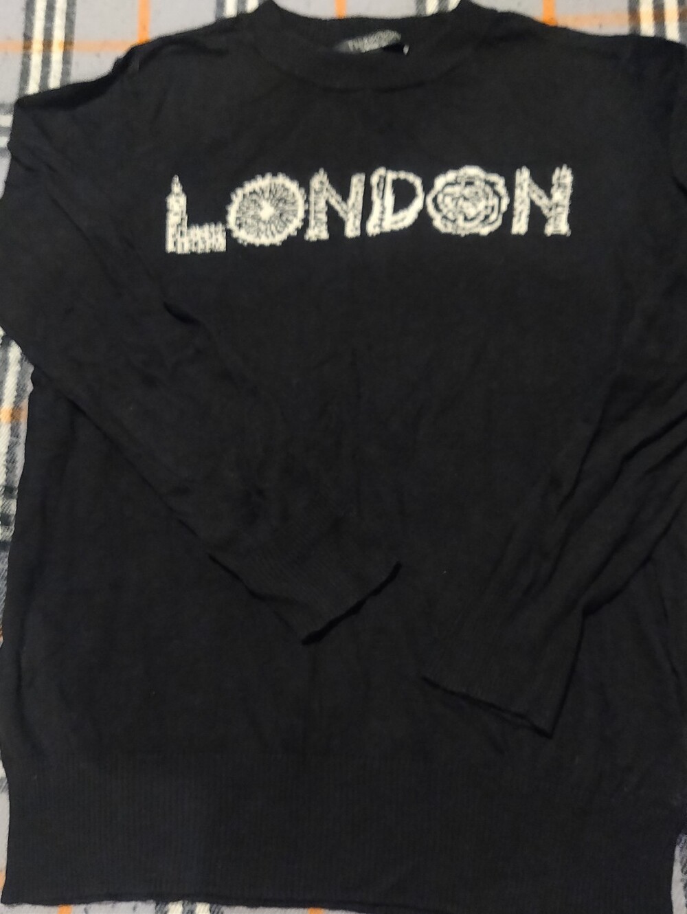 Women's Black "London" Crewneck Knit Sweater By Thakoon For Design Nation She M